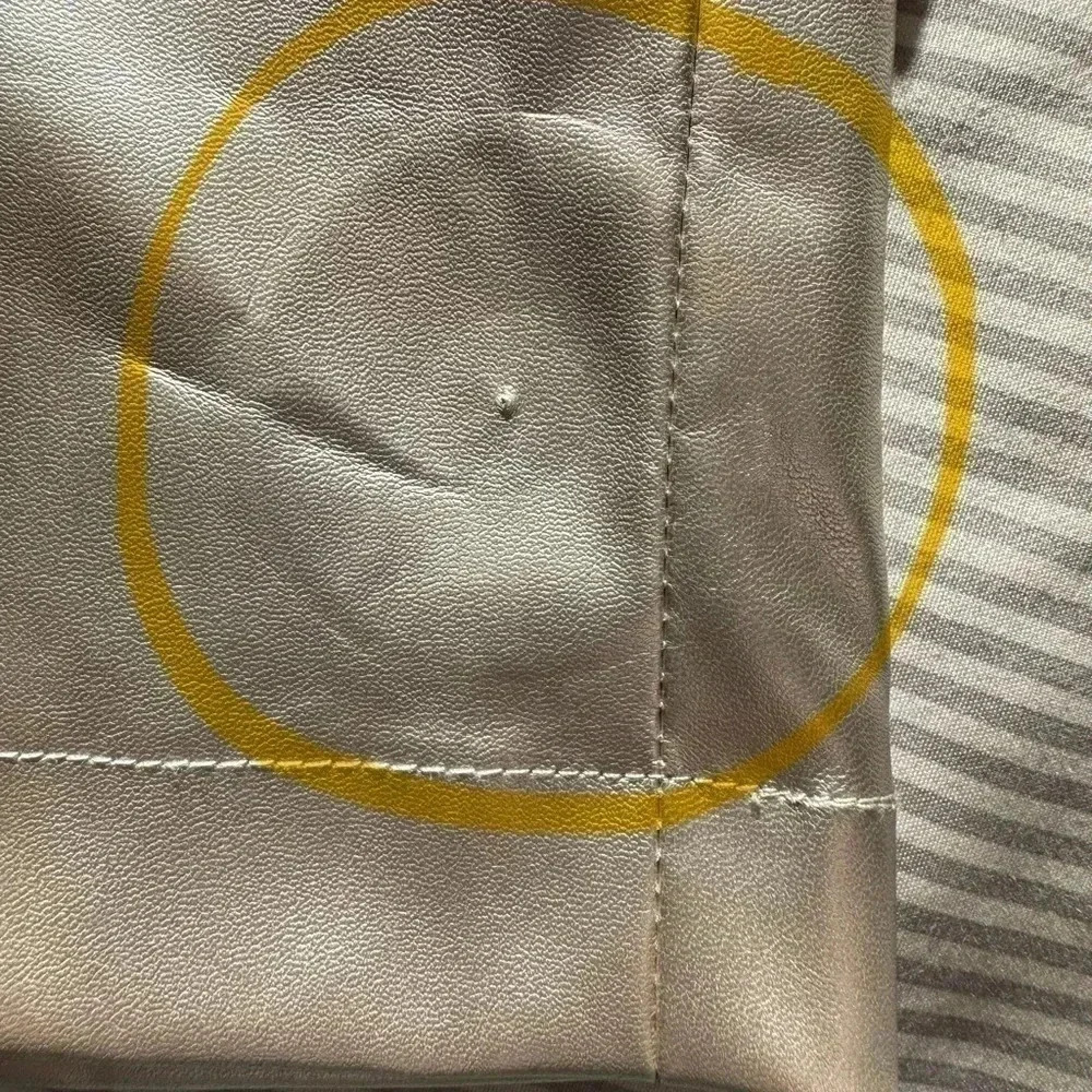 NWT, Porridge Collin Light Gold, Faux-Leather Short-Sleeve Top, Medium - Picture 5 of 5